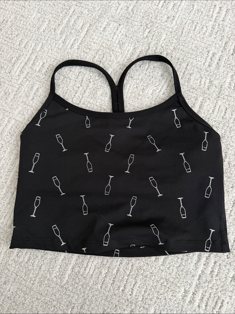 Beyond Yoga Champagne Cropped Tank Top